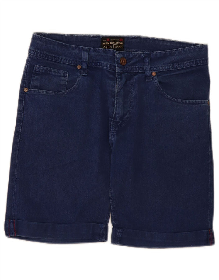 Zara Ανδρικό τζιν σορτς EU 38 Small W30 Navy Blue