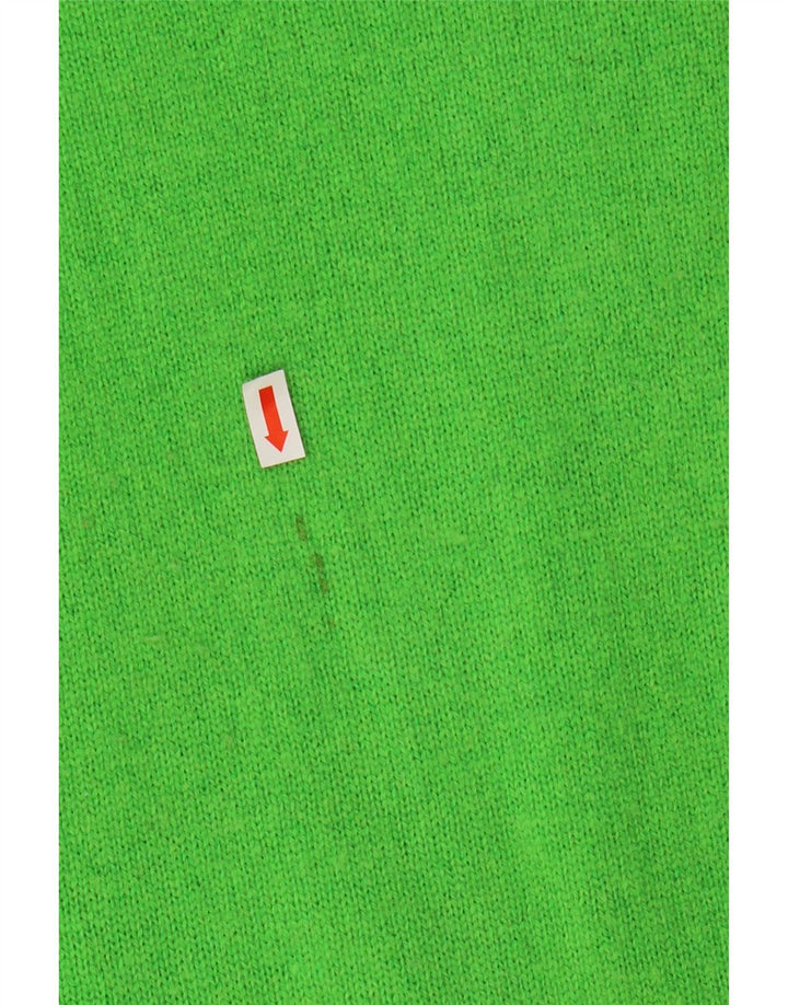 MASSIMO DUTTI Γυναικείο πουλόβερ Longline Crew Neck Jumper UK 14 Medium Green