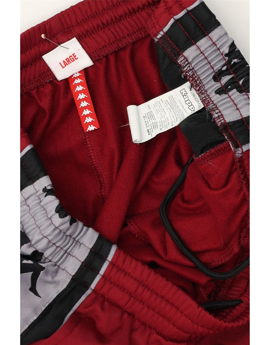 Ανδρική φόρμα γραφική Kappa Παντελόνι Μεγάλη Βουργουνδία Colorblock Πολυεστέρας