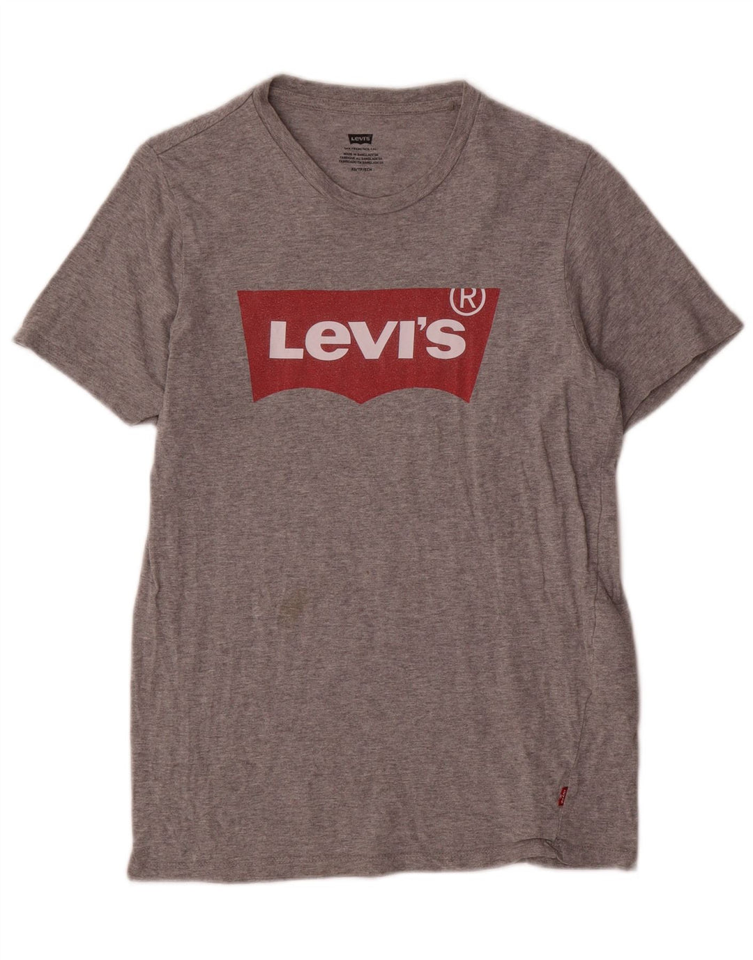 Ανδρικό γραφικό T-Shirt Levi's Top XS Γκρι βαμβακερό