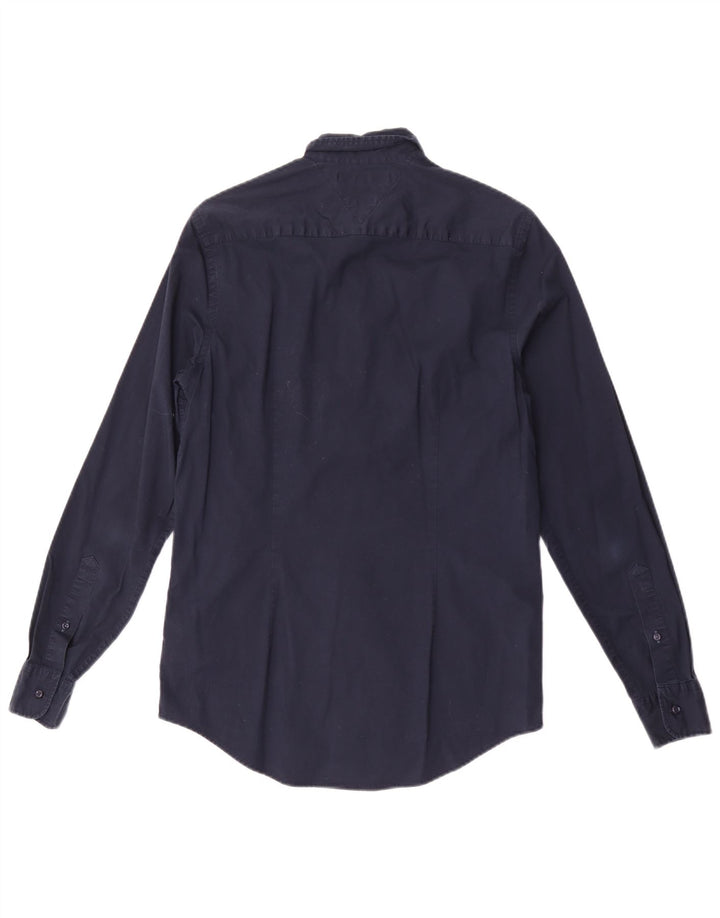 Ανδρικό πουκάμισο Tommy Hilfiger Slim Fit Βαμβακερό μεσαίο ναυτικό