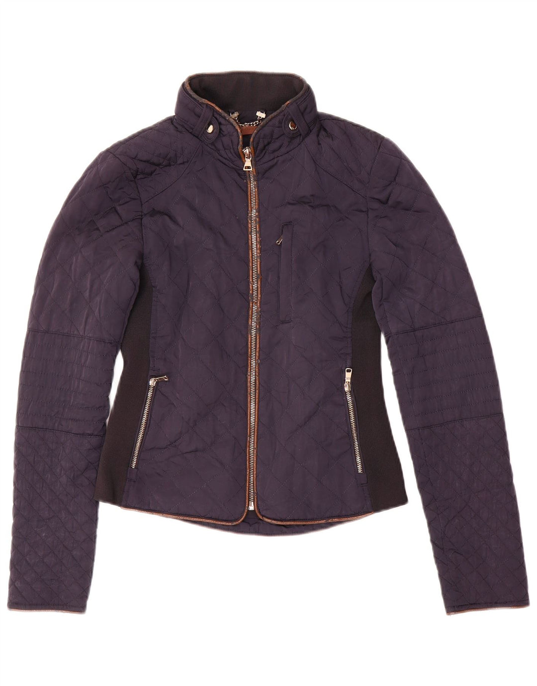 Zara Γυναικείο Καπιτονέ μπουφάν UK 6 XS Navy Blue