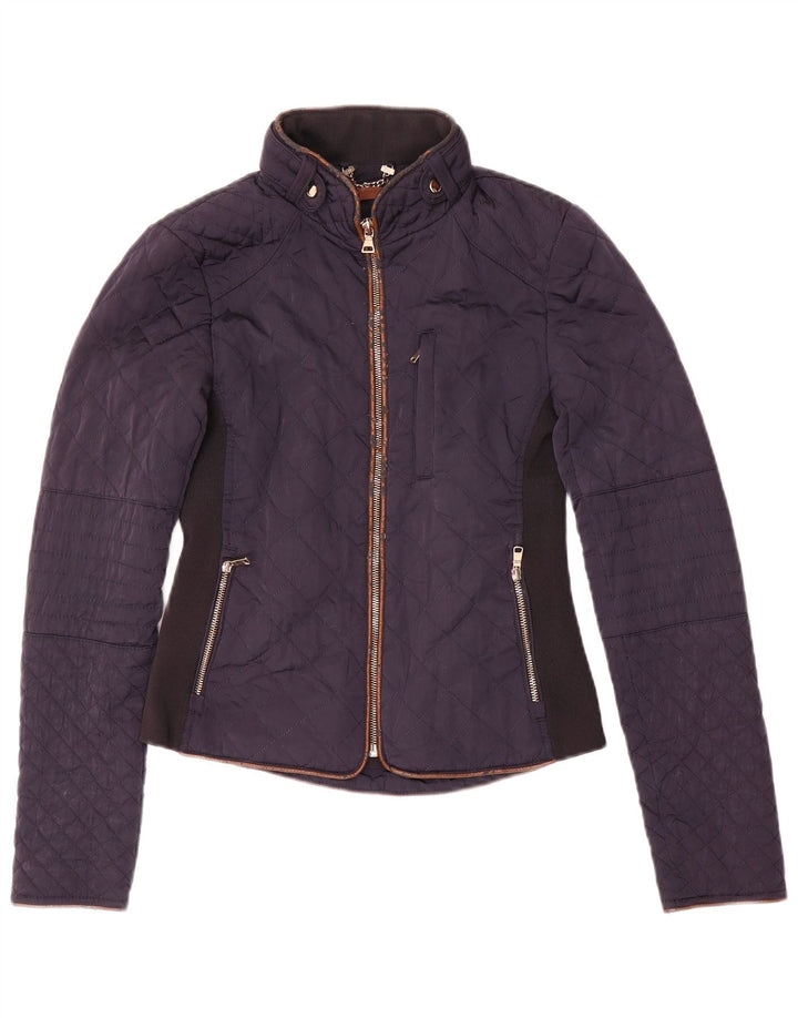 Zara Γυναικείο Καπιτονέ μπουφάν UK 6 XS Navy Blue