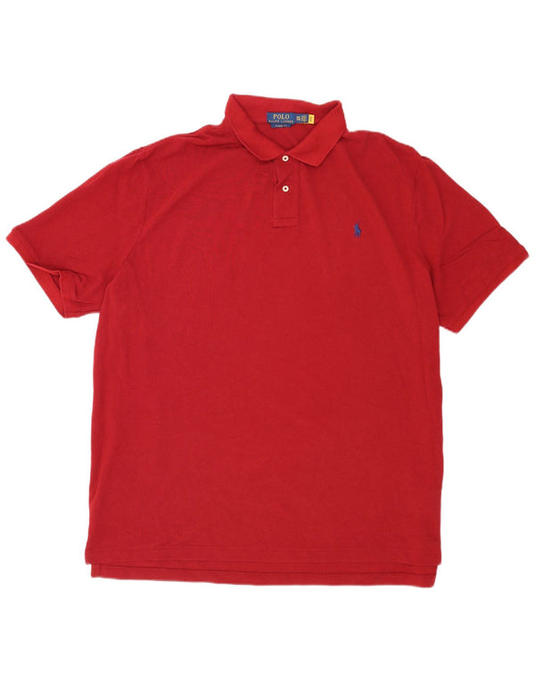 Πόλο Ralph Lauren Ανδρικό πουκάμισο Classic Fit 2XL κόκκινο βαμβακερό