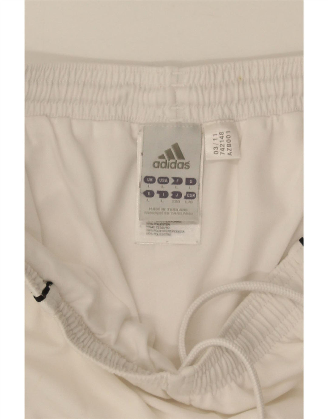Ανδρικό σορτς Adidas Climalite Sport μεγάλο λευκό πολυεστέρα