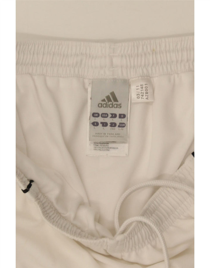 Ανδρικό σορτς Adidas Climalite Sport μεγάλο λευκό πολυεστέρα