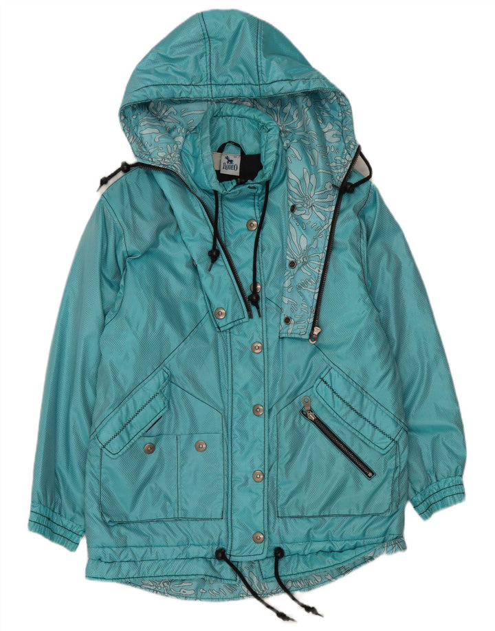 Rodeo Γυναικείο παλτό με κουκούλα Oversized Windbreaker IT 36 XS Blue