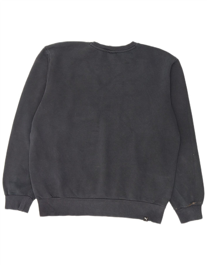 Ανδρικό γραφικό φούτερ Puma Jumper Μεσαίο μαύρο βαμβακερό