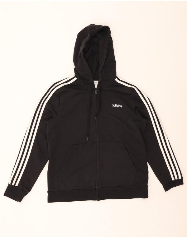 Γυναικείο πουλόβερ με κουκούλα ADIDAS UK 20/22 XL μαύρο βαμβακερό