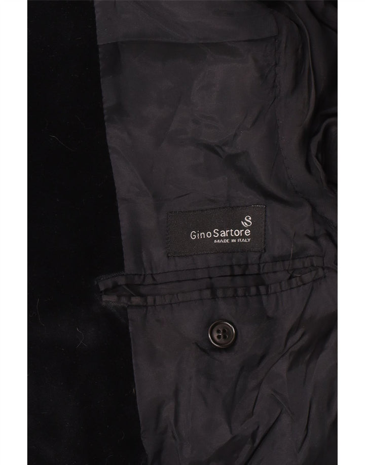 Gino Sartore Ανδρικό βελούδινο σακάκι με 3 κουμπιά UK 36 Small Black
