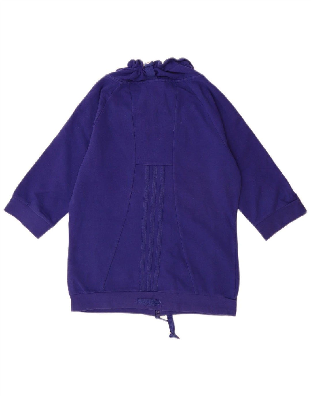 Γυναικεία 3/4 μανίκια ADIDAS φούτερ Jumper UK 10 Small Blue Cotton