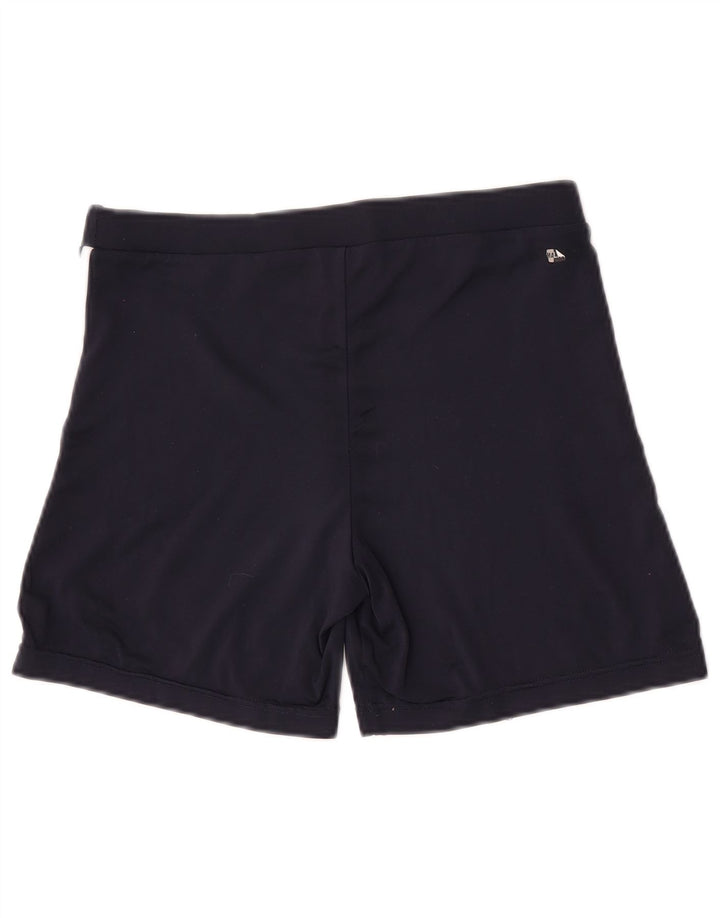 Γυναικείο αθλητικό σορτς Adidas Climalite UK 12 Medium Navy Blue Polyester
