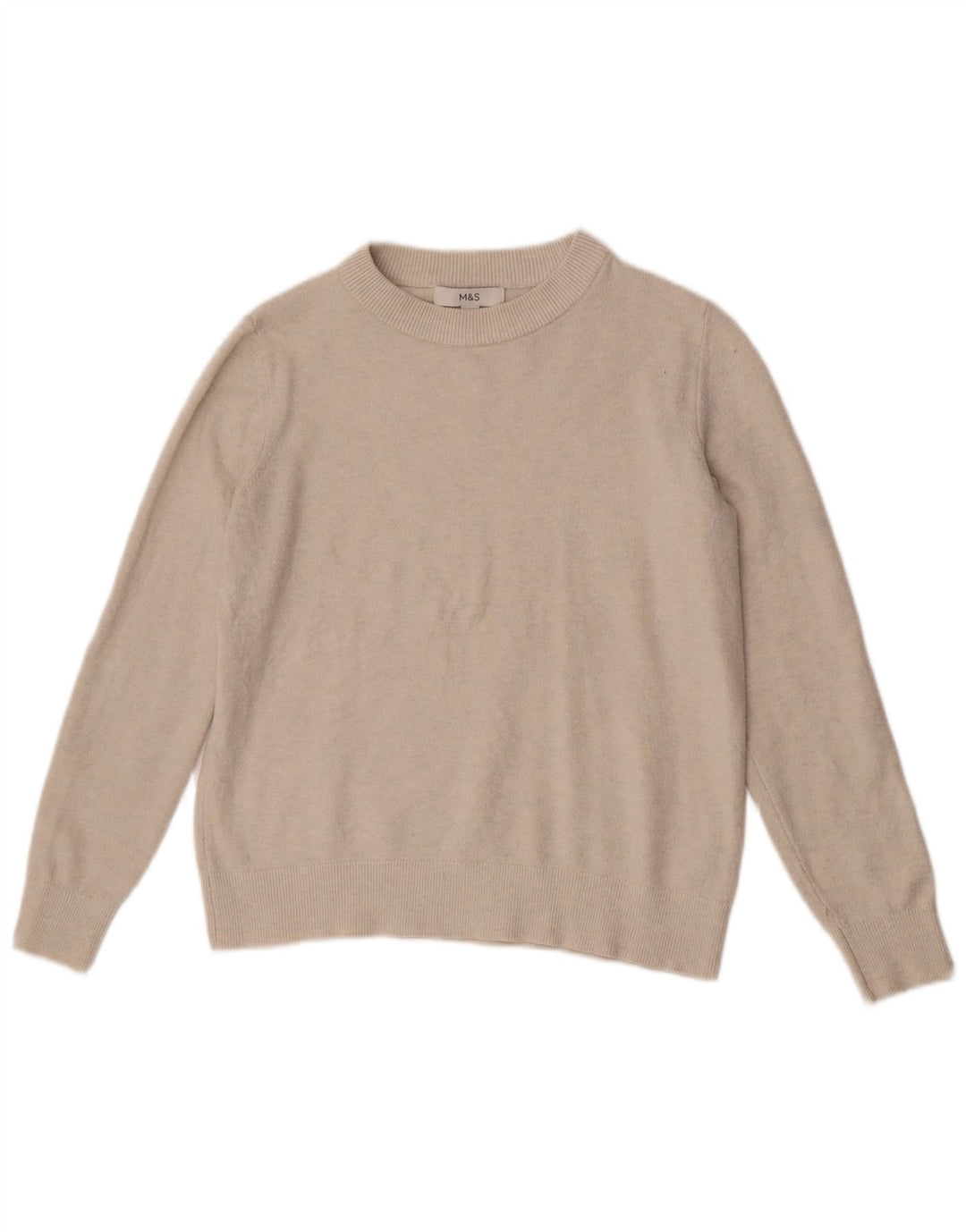 Marks & Spencer Γυναικείο πουλόβερ με λαιμόκαυστο UK 10 Small Beister Polyester