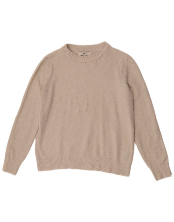 Marks & Spencer Γυναικείο πουλόβερ με λαιμόκαυστο UK 10 Small Beister Polyester