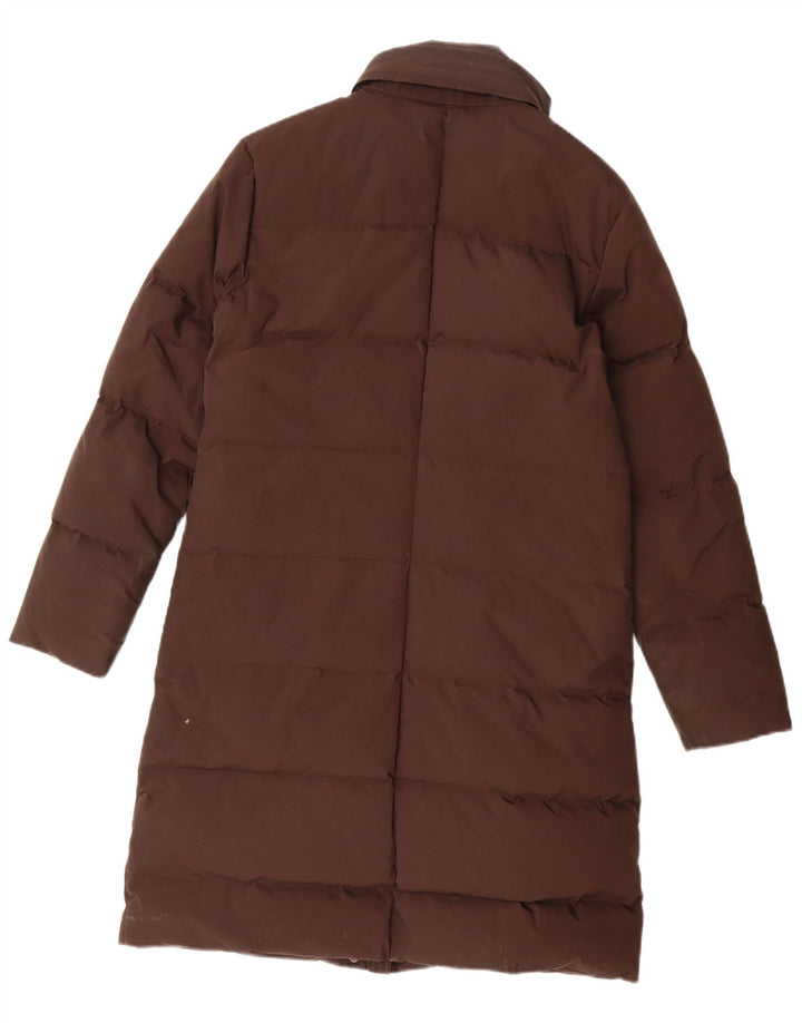 Aspesi Γυναικείο παλτό με κουκούλα με επένδυση UK 14 Medium Brown Nylon