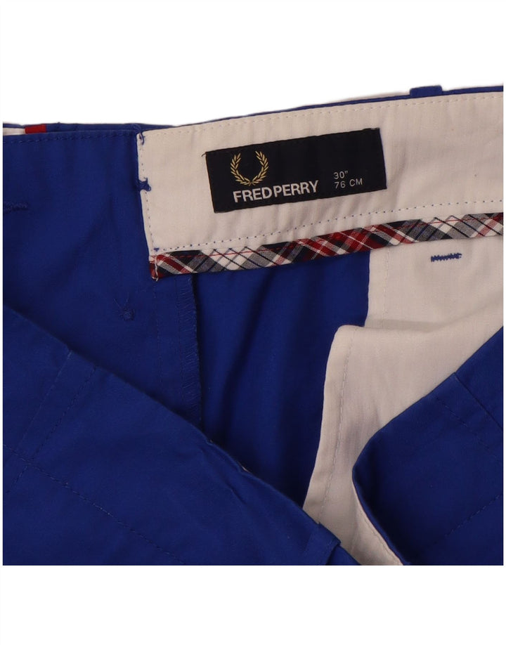 Ανδρικό σορτς Chino FRED PERRY W30, μεσαίο μπλε βαμβακερό