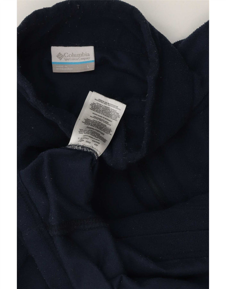 Columbia Ανδρικό φερμουάρ με λαιμόκοψη Fleece Jumper Μεγάλο Navy Blue Polyester