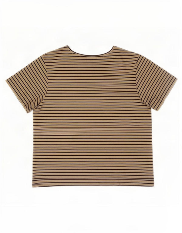 Zara Γυναικείο T-Shirt Trafaluc Top UK 14 μεσαία πολύχρωμη ρίγα