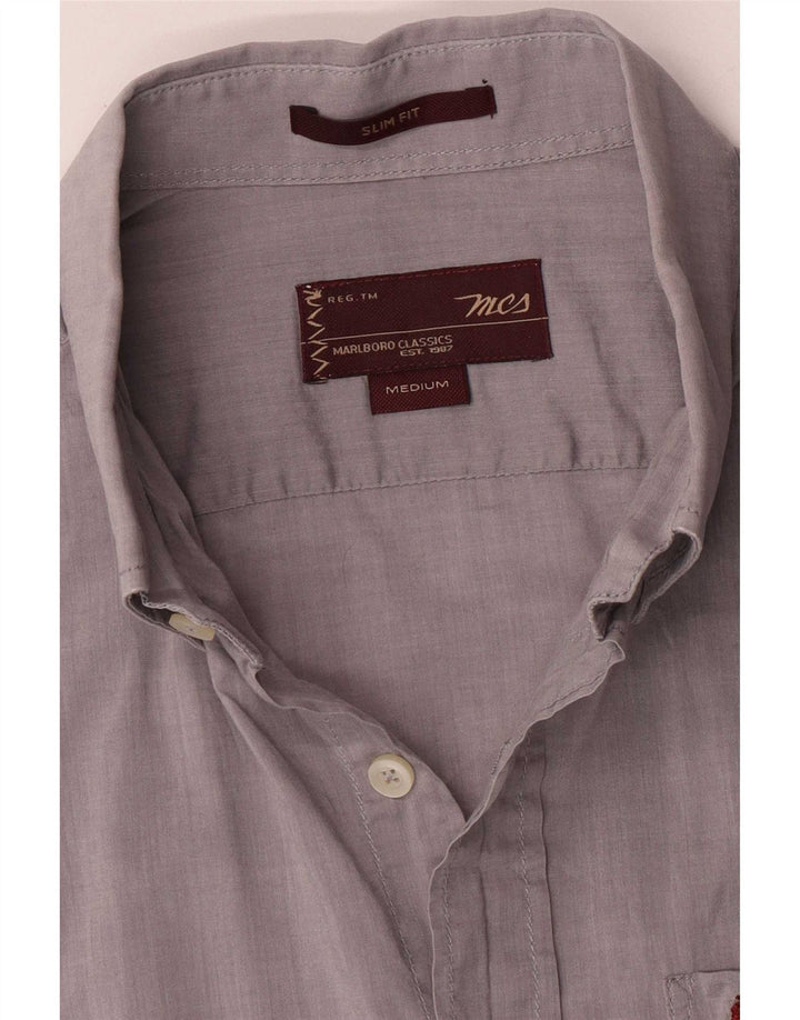 Ανδρικό πουκάμισο Marlboro Classics Slim Fit Medium Grey