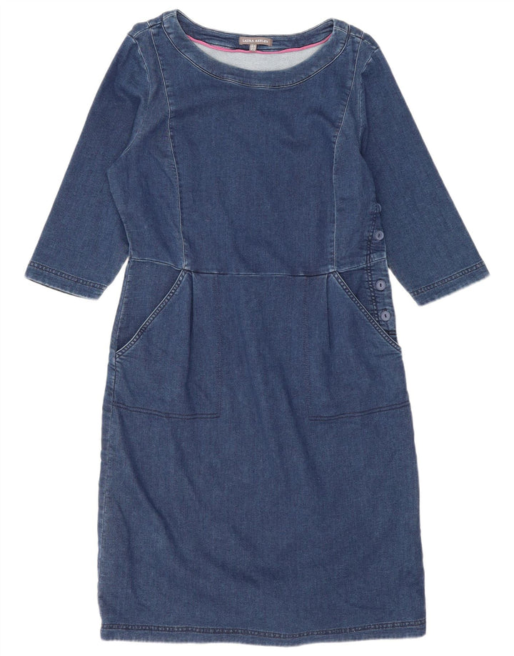 Laura Ashley Γυναικείο φόρεμα 3/4 με μανίκια UK 14 μεγάλο βαμβακερό