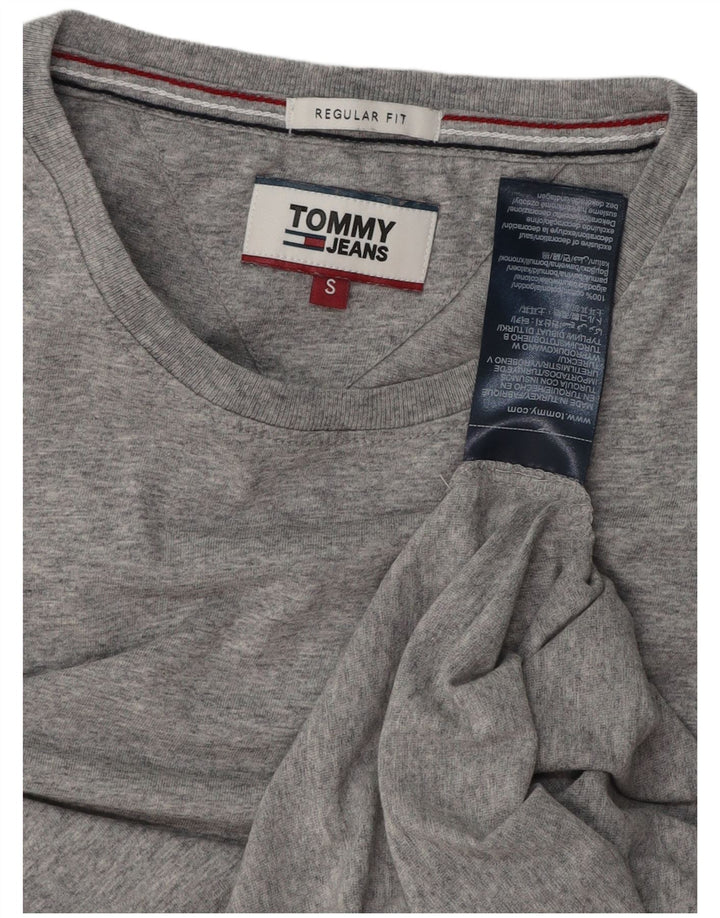 TOMMY HILFIGER Ανδρικό μπλουζάκι με κανονική εφαρμογή, Μικρό βαμβακερό γκρι
