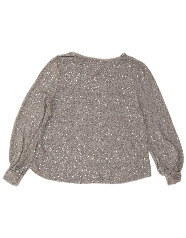 Γυναικεία μακρυμάνικη μπλούζα Oasis Top UK 16 Large Grey Viscose