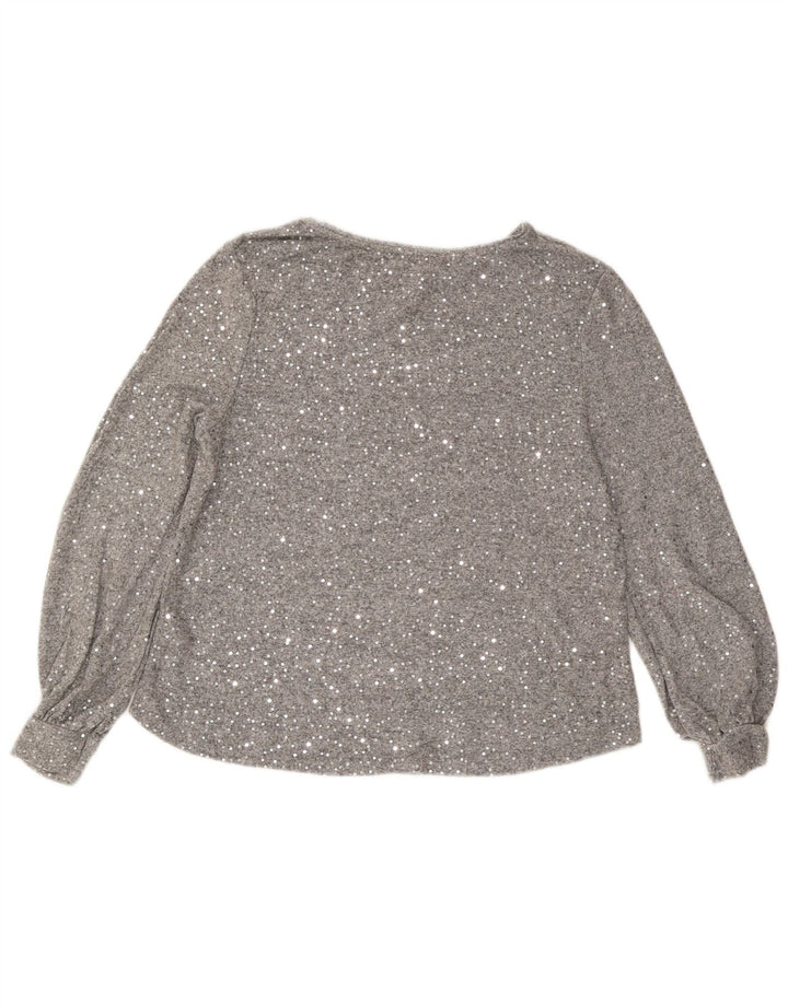 Γυναικεία μακρυμάνικη μπλούζα Oasis Top UK 16 Large Grey Viscose