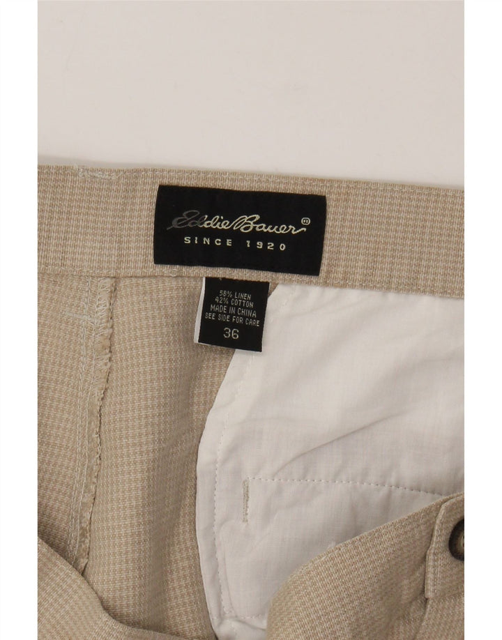 Ανδρικό παντελόνι Chino EDDIE BAUER W36 L30 Beige Houndstooth