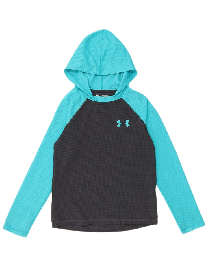 UNDER Armour Boys Graphic Top Μακρυμάνικο 9-10 ετών Μεσαίο Μαύρο