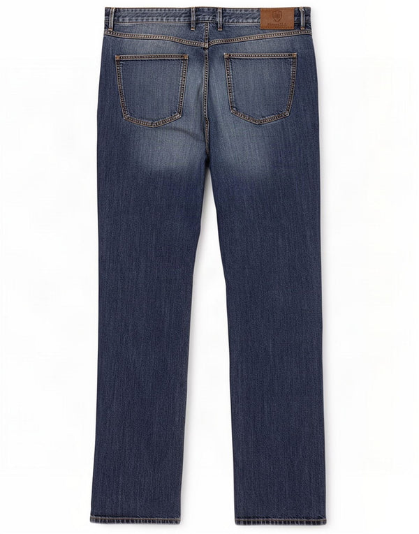 Massimo Dutti Ανδρικό τζιν ίσιο EU 48 XL W38 L34 Μπλε βαμβακερό