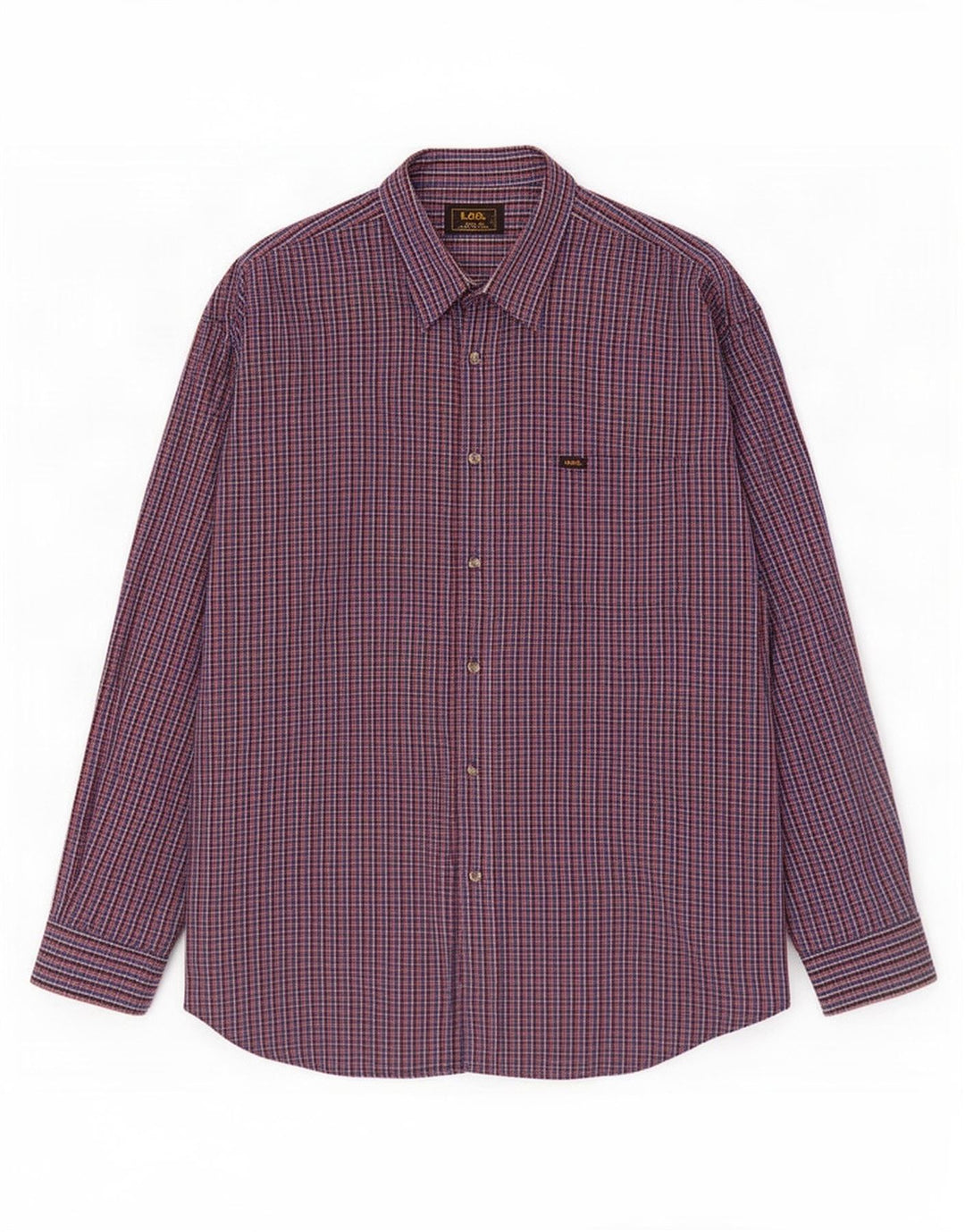 Ανδρικό πουκάμισο Lee 2XL Πολύχρωμο βαμβακερό Gingham