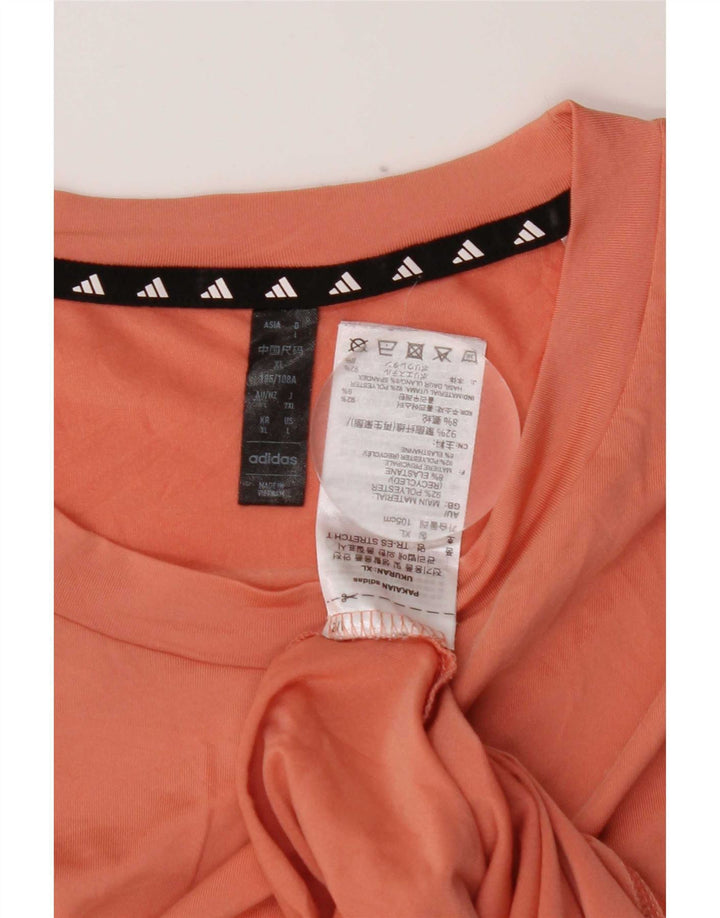 Adidas Ανδρικό T-Shirt Aeroready Top Large Pink Polyester