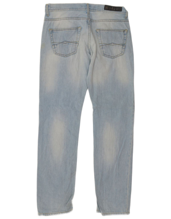 Zara Mens Straight Jeans EU 42 Large W32 L32 Blue