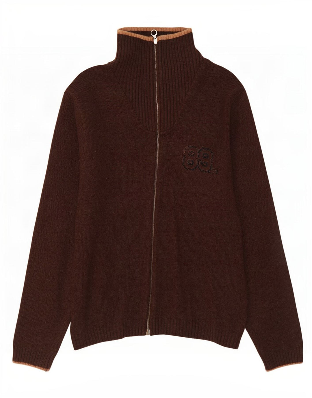 Ανδρικό πουλόβερ Lee Graphic Cardigan Μαλλί μεσαίου καφέ