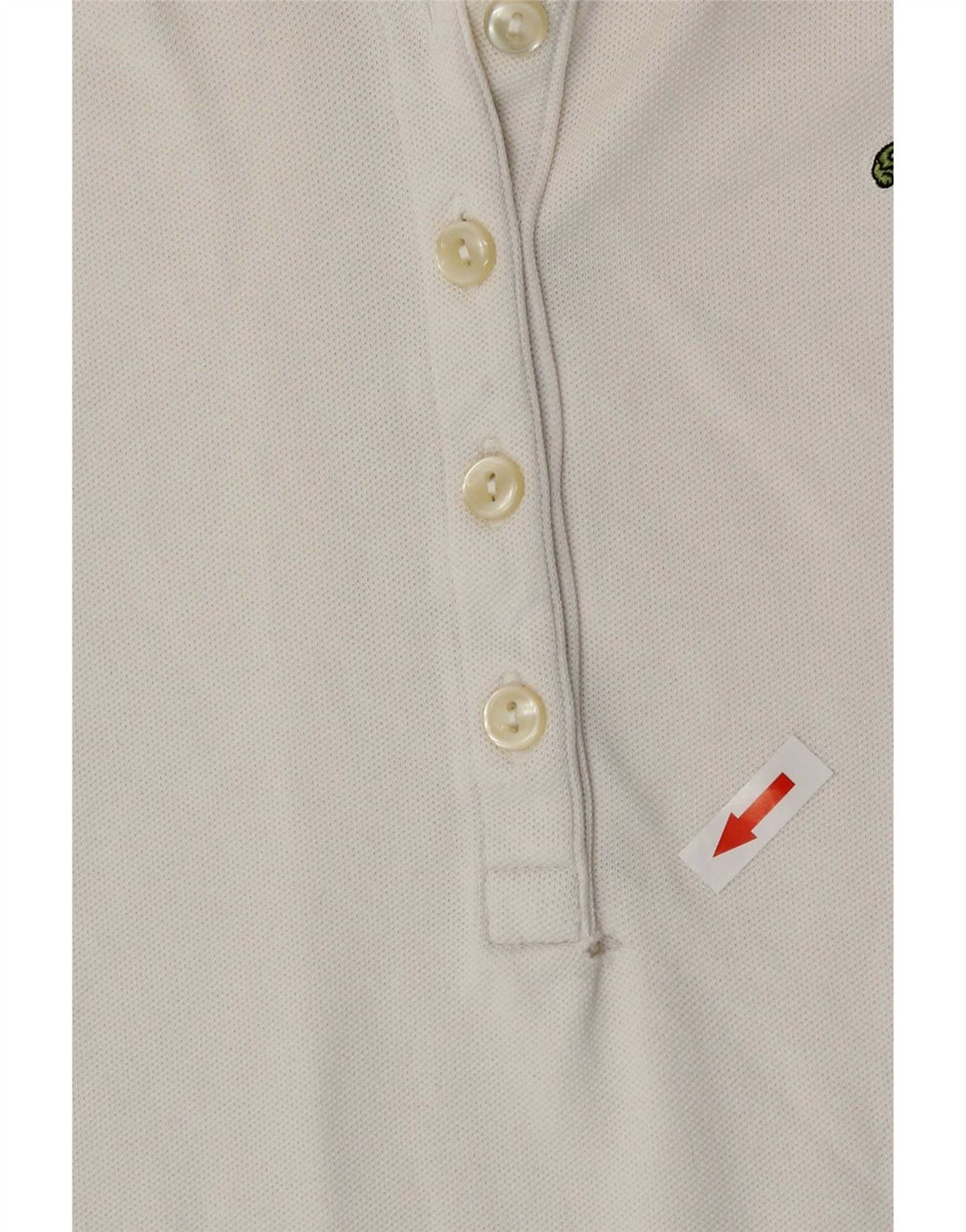 Γυναικείο πουκάμισο Polo Lacoste Νούμερο 38 Medium White