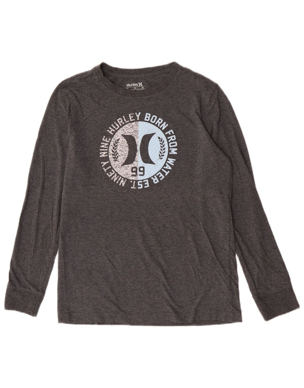 Hurley Boys Graphic Top Μακρυμάνικο 13-14 ετών XL Γκρι βαμβακερό