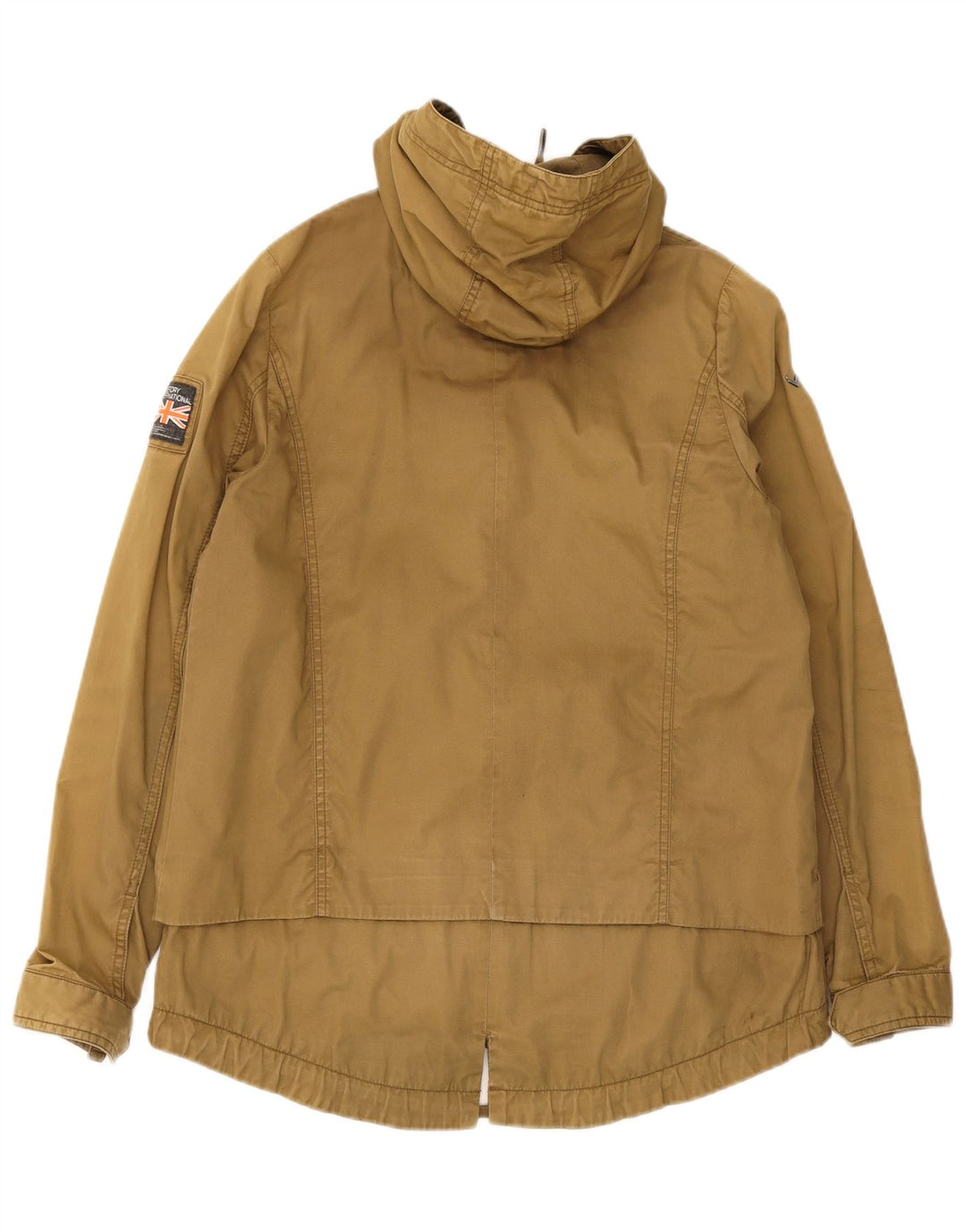 Superdry γυναικείο μπουφάν Parka με κουκούλα UK 14 Medium Khaki Cotton