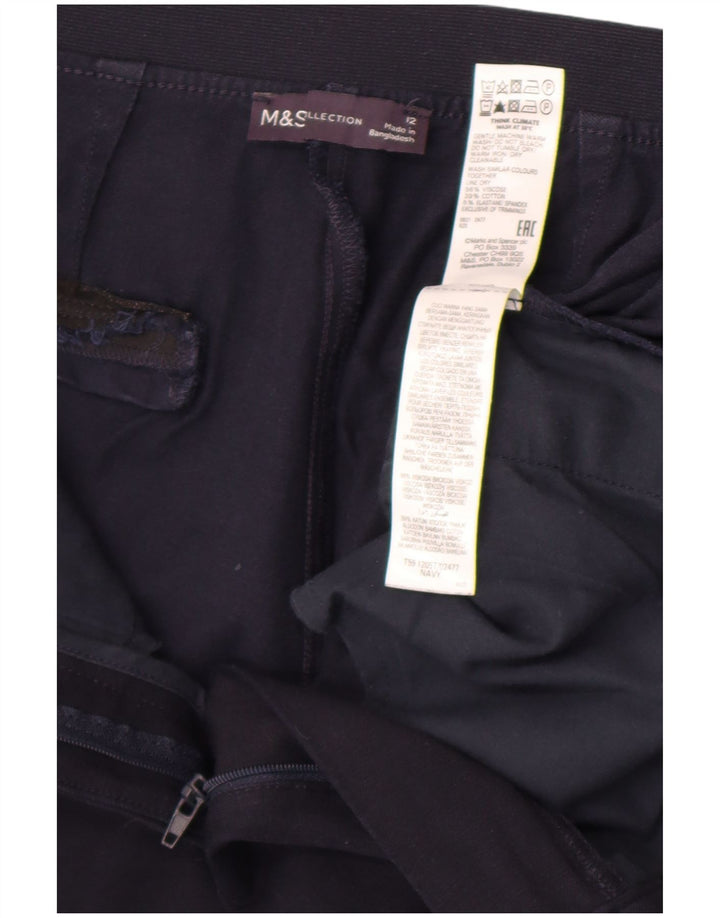 Marks & Spencer γυναικείο παντελόνι UK 12 Medium W30 L26 Navy Blue