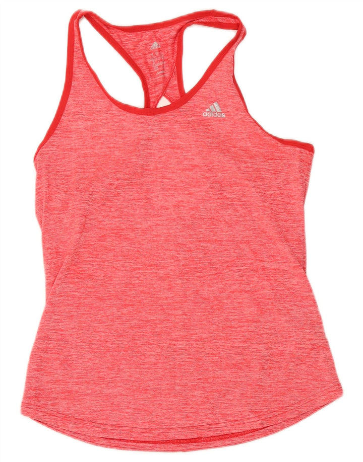 Adidas Γυναικείο γιλέκο Climalite Top UK 12/14 Μεσαίο ροζ φλύκταινες πολυεστέρας