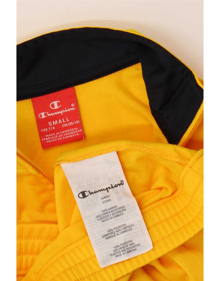 Κορυφαίο μπουφάν Champion Boys Graphic Sports Small Yellow Polyester 7-8 Years
