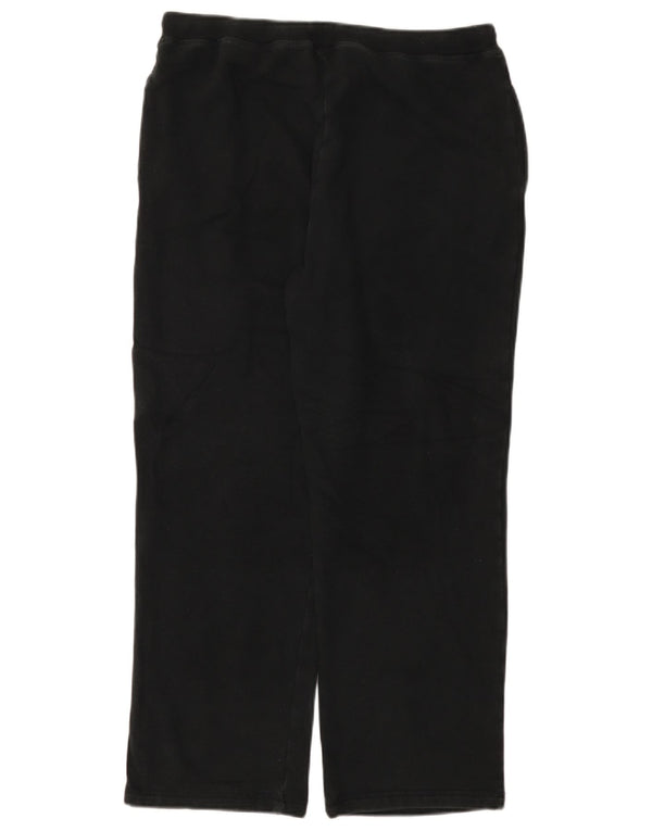 Marks & Spencer Γυναικεία φόρμα παντελόνια UK 16 Large Black Cotton