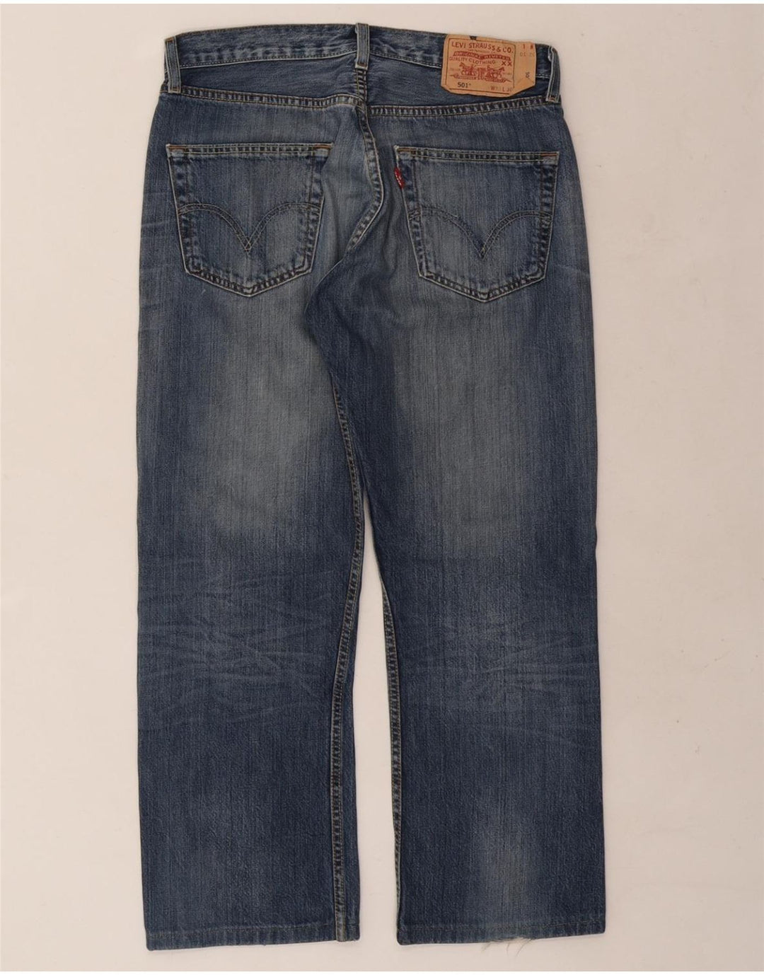 LEVI'S Ανδρικό τζιν 501 ίσιο W32 L26 Μπλε βαμβακερό