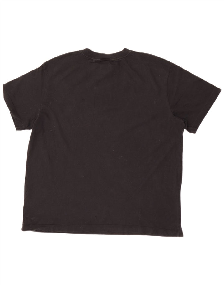 Ανδρικό T-Shirt NIKE Τοπ μεσαίο μαύρο βαμβακερό