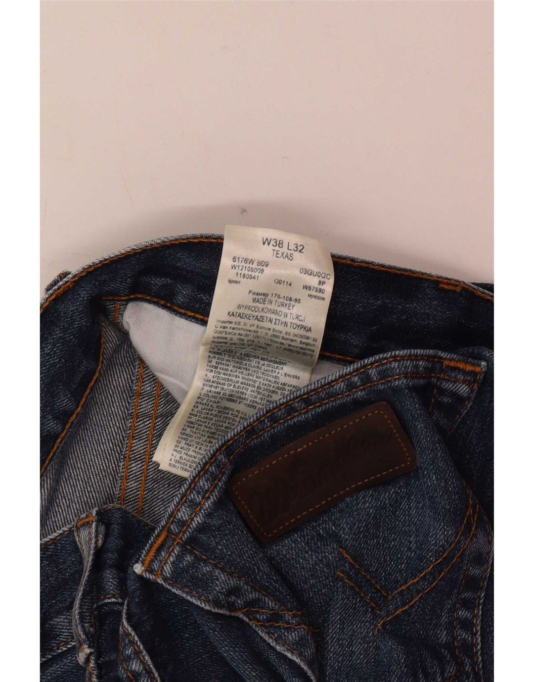 Wrangler Ανδρικό Texas Straight Jeans W38 L32 Μπλε βαμβακερό