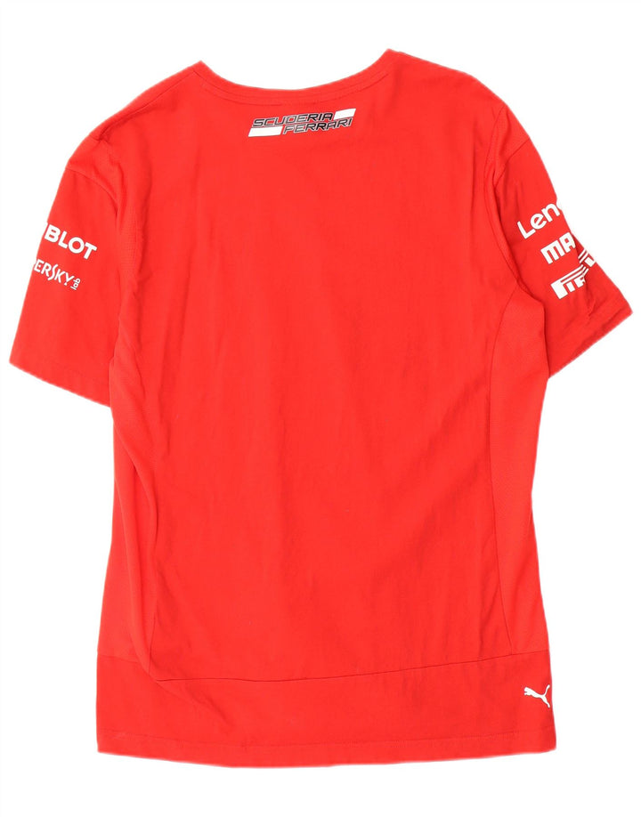 Puma Ανδρικό μπλουζάκι Ferrari Graphic Top μεγάλο κόκκινο βαμβακερό
