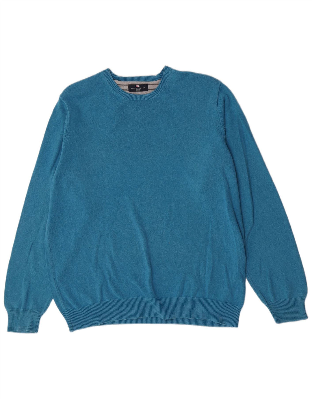 Ανδρικό πουλόβερ Marks & Spencer Blue Harbour Crew Neck Jumper XL Cotton