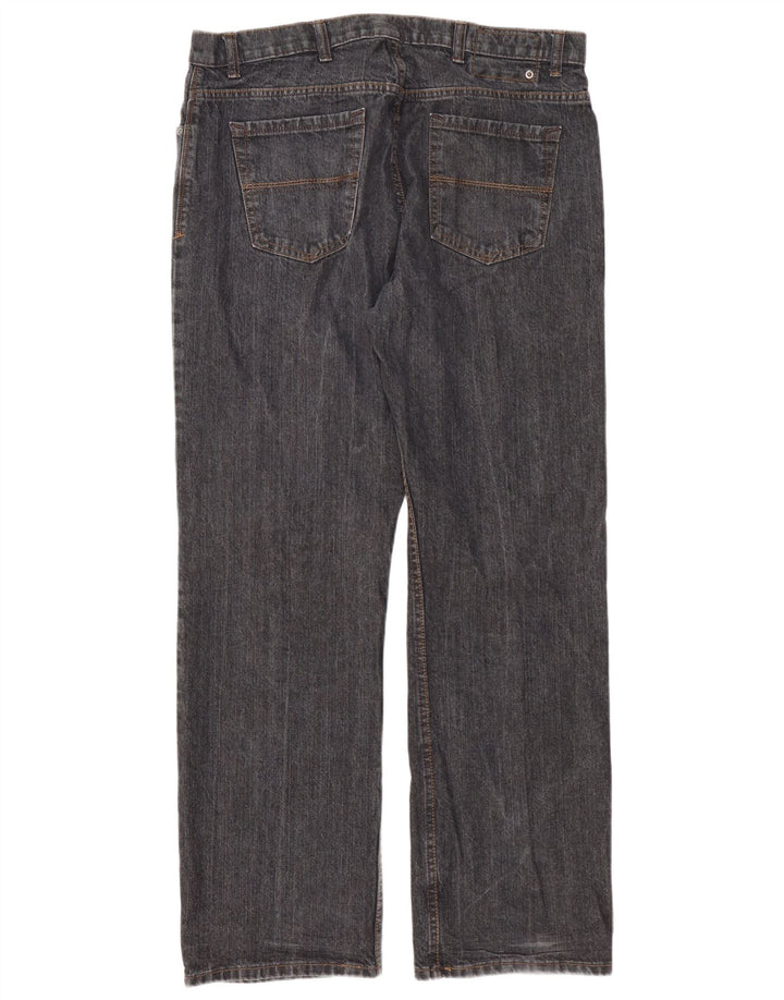 Marks & Spencer Mens Blue Harbor Straight Straight Jeans W38 L31 Grey