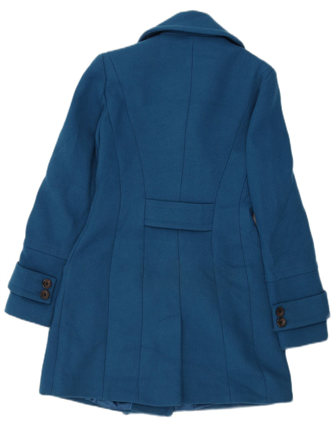 Marks & Spencer Γυναικείο παλτό με διπλό στήθος UK 6 XS Blue Polyester