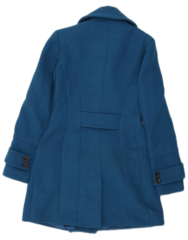 Marks & Spencer Γυναικείο παλτό με διπλό στήθος UK 6 XS Blue Polyester