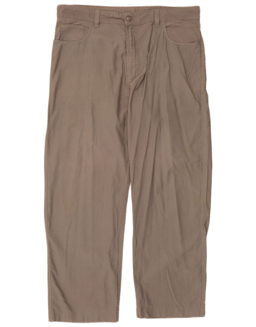 ERMENEGILDO ZEGNA Ανδρικό ίσιο casual παντελόνι W42 L30 Γκρι βαμβακερό